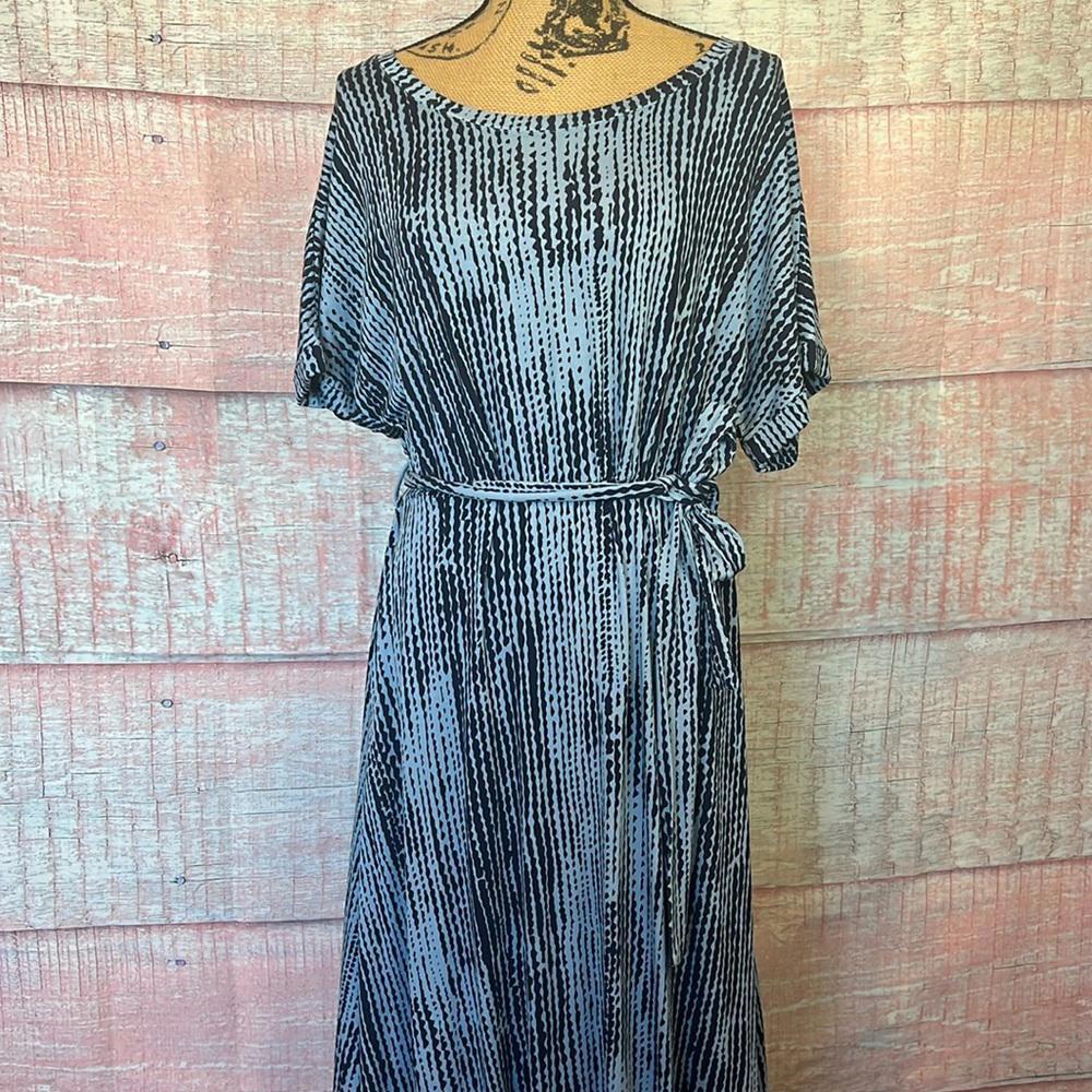 NEW DIRECTIONS Dress Women's PXL Blue and Black Maxi